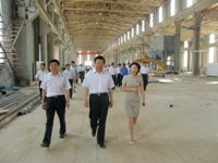 滄州市長劉學庫建設(shè)期視察公司